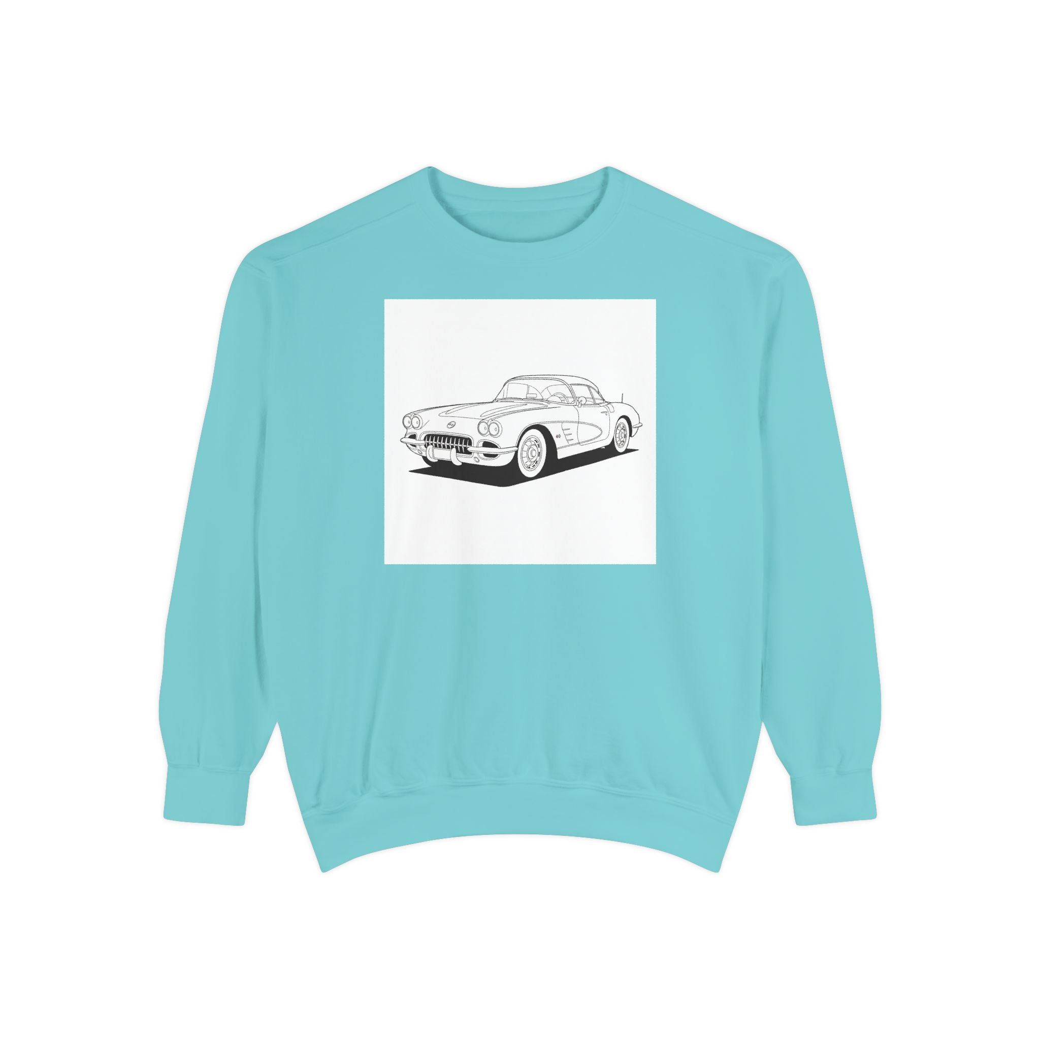 1950s C1 Corvette Sweatshirt — Classic American Vintage Car Design