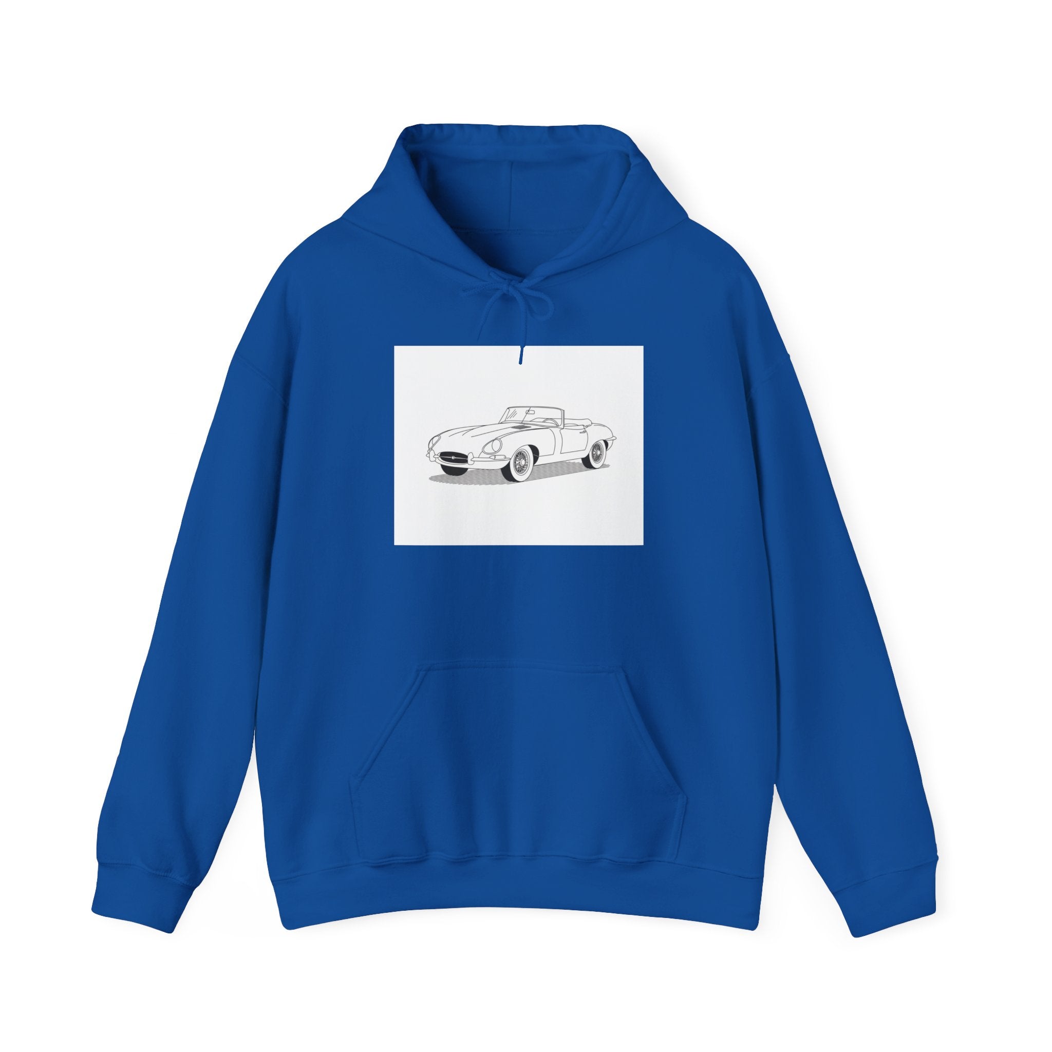 Jaguar E-Type Sweatshirt — Classic British Sports Car Hoodie