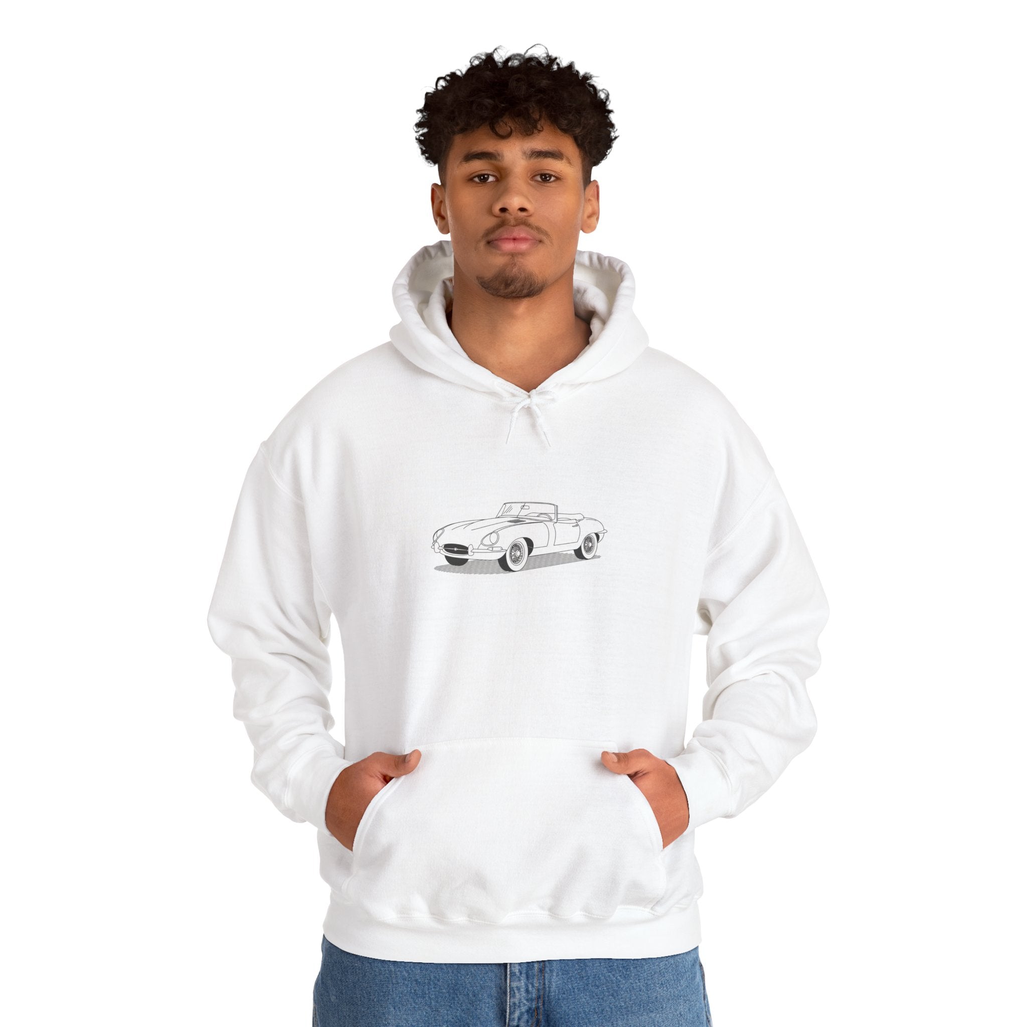 Jaguar E-Type Sweatshirt — Classic British Sports Car Hoodie