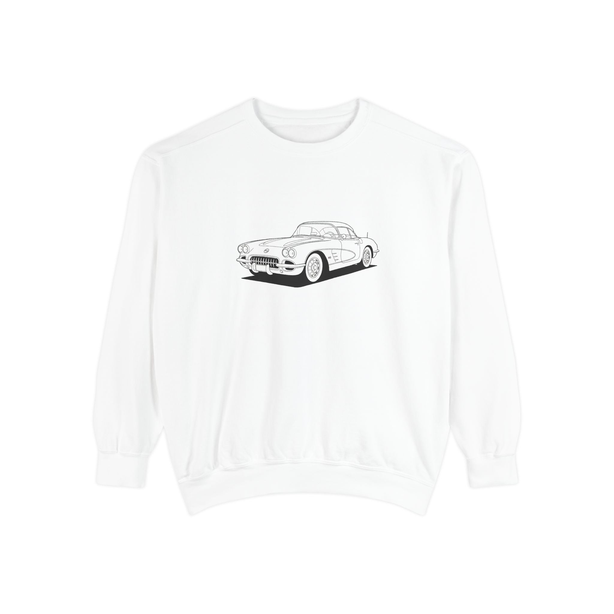 1950s C1 Corvette Sweatshirt — Classic American Vintage Car Design