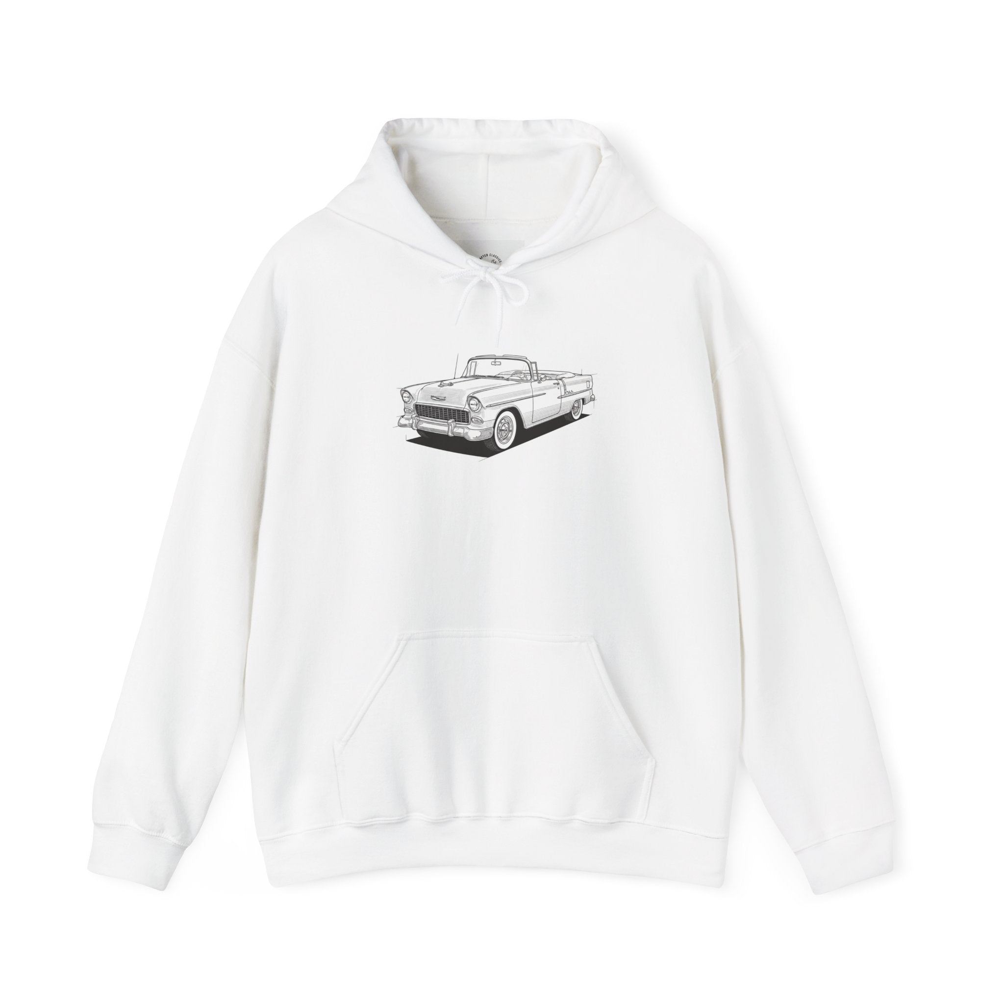 1955 Bel Air Classic Car Hoodie – Retro Chevy Sweatshirt for Vintage Car Lovers
