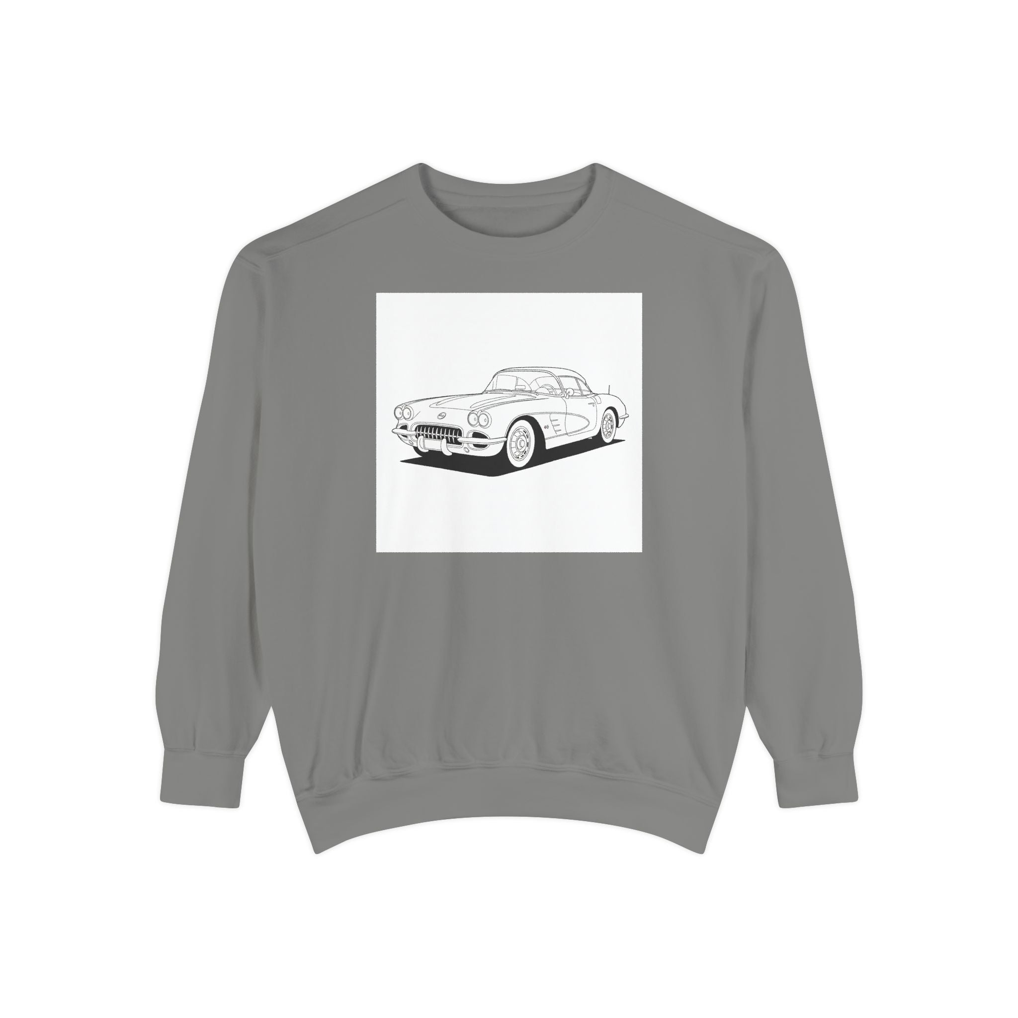1950s C1 Corvette Sweatshirt — Classic American Vintage Car Design