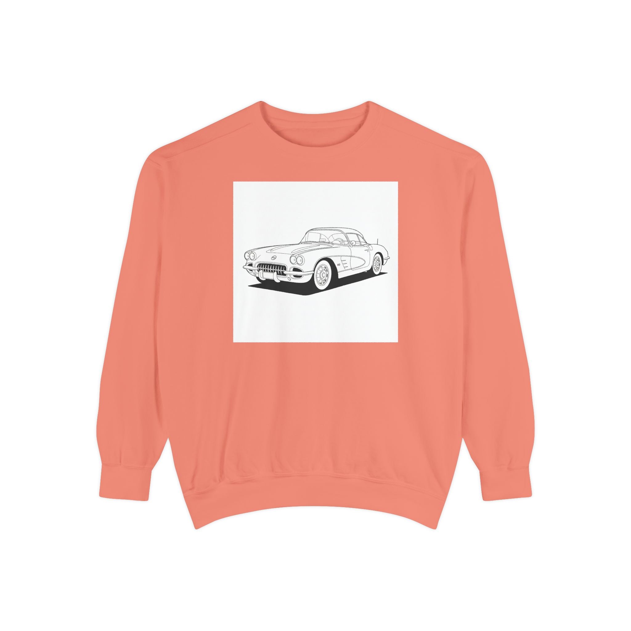 1950s C1 Corvette Sweatshirt — Classic American Vintage Car Design