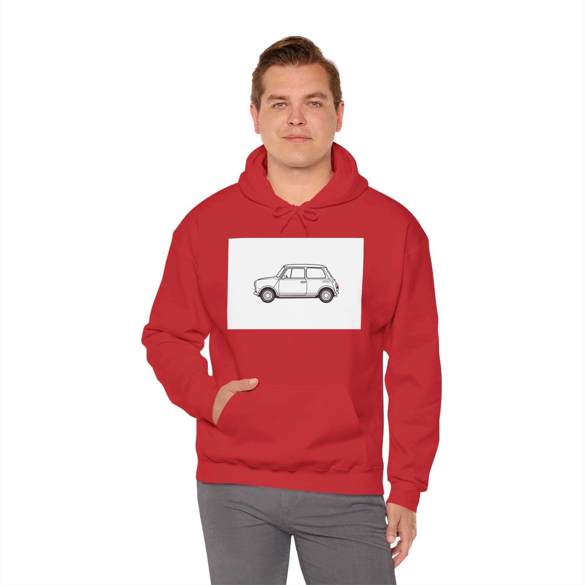 Retro Mini Cooper Hoodie — Classic Mini Car Sweatshirt for Enthusiasts