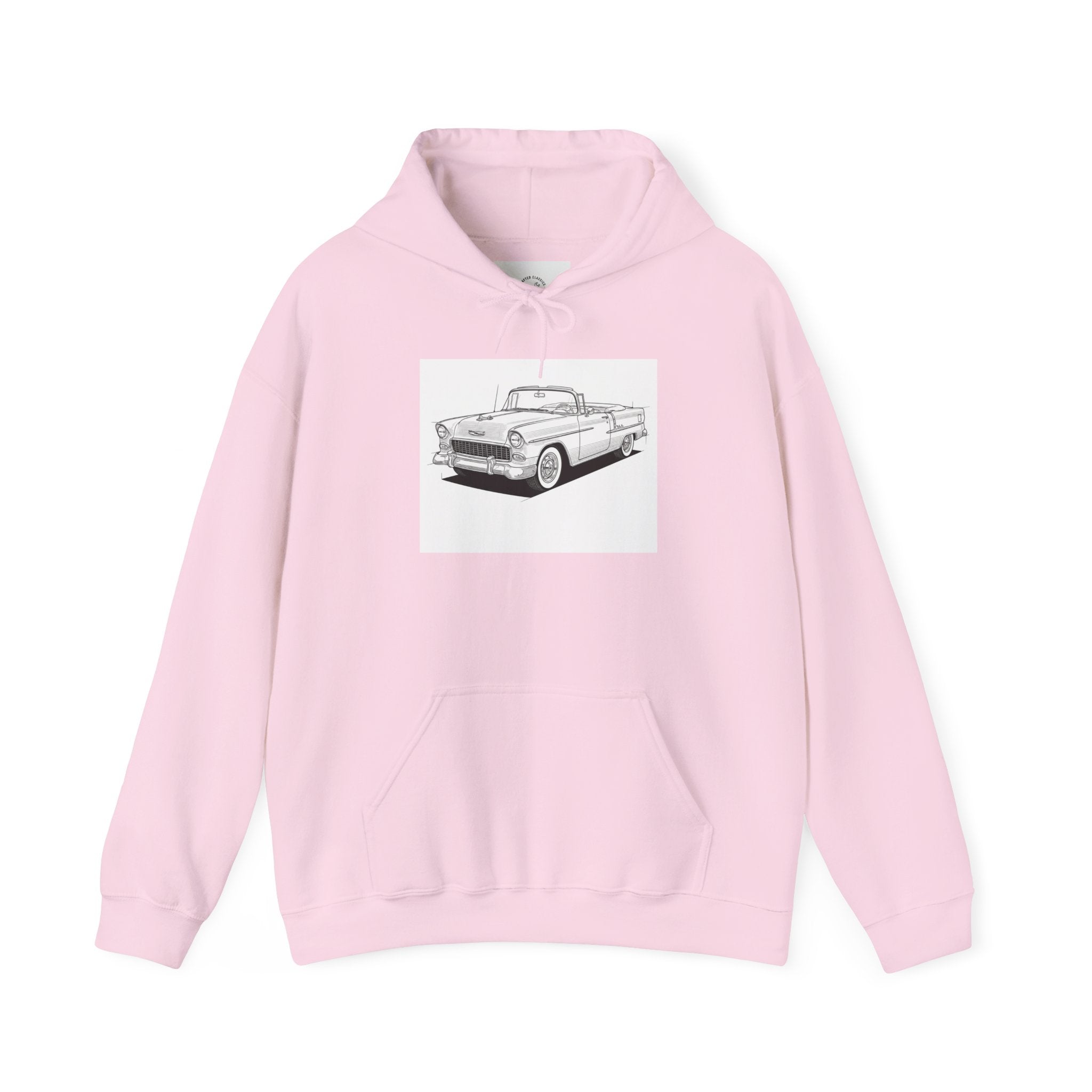 1955 Bel Air Classic Car Hoodie – Retro Chevy Sweatshirt for Vintage Car Lovers