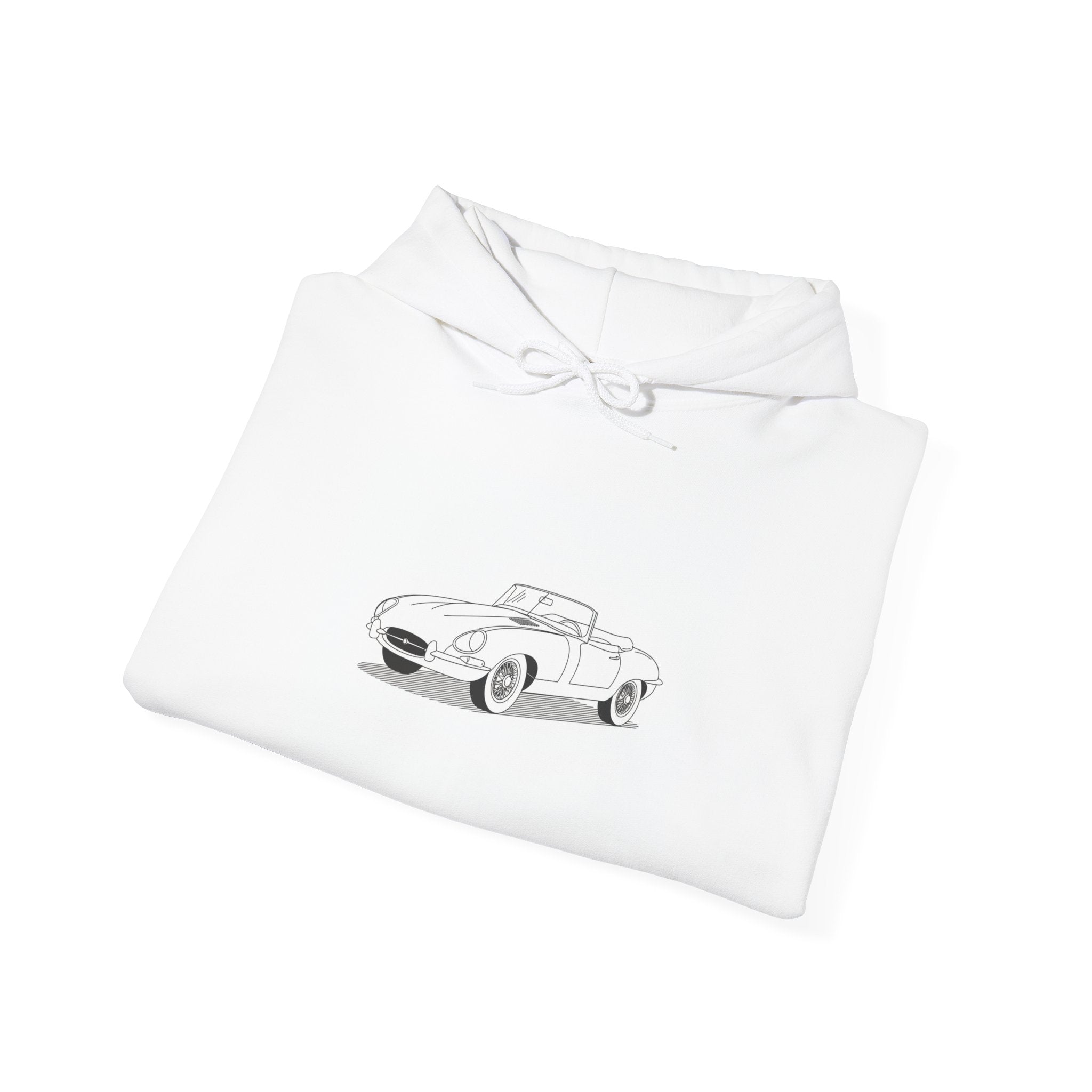 Jaguar E-Type Sweatshirt — Classic British Sports Car Hoodie