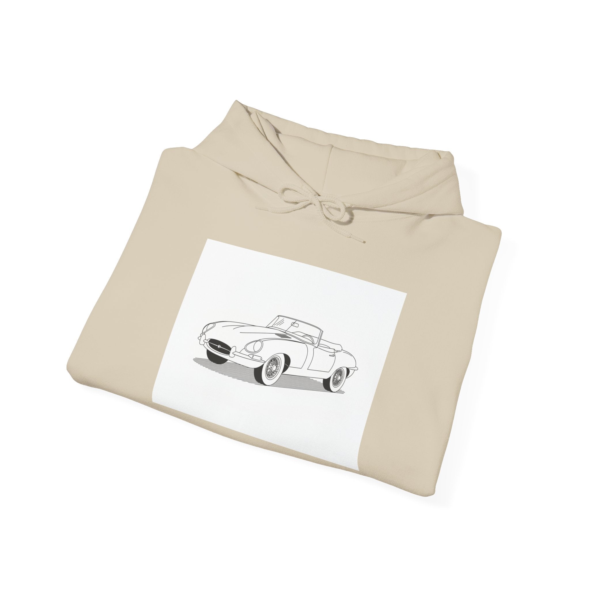 Jaguar E-Type Sweatshirt — Classic British Sports Car Hoodie