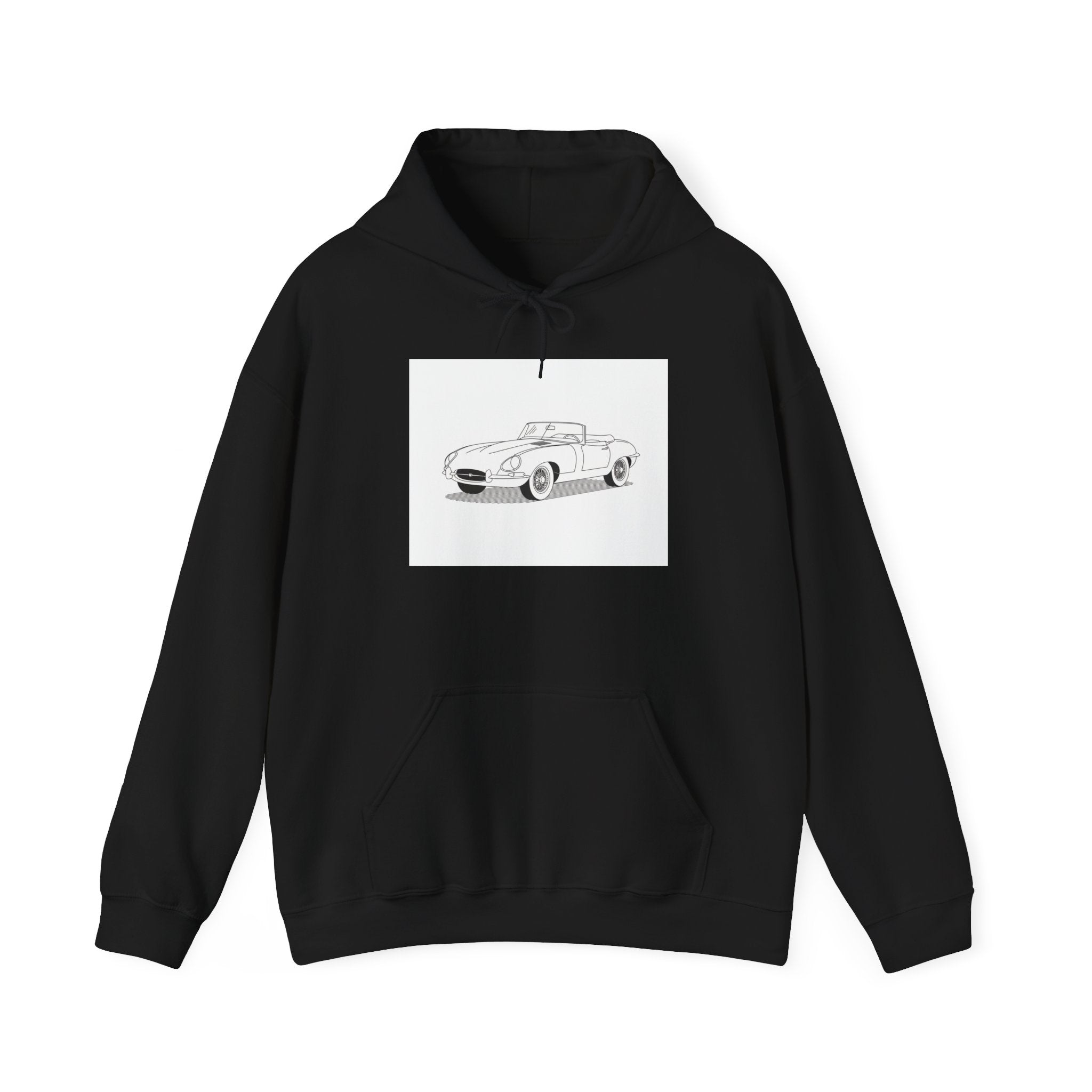 Jaguar E-Type Sweatshirt — Classic British Sports Car Hoodie