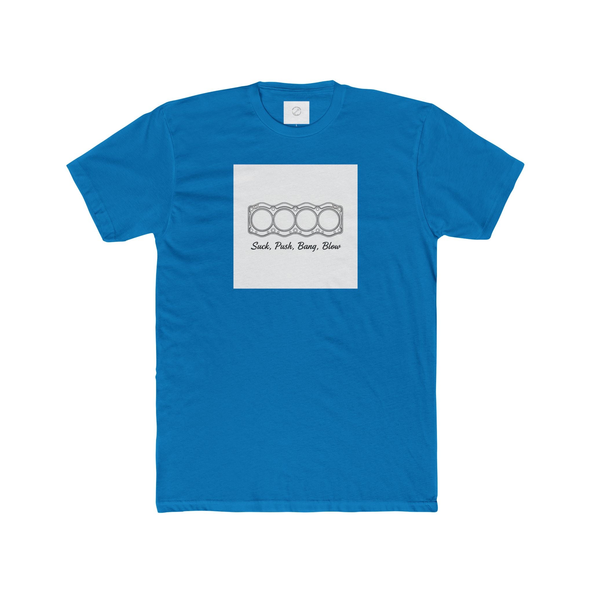 Classic Car Head Gasket Tee — "Suck Push Bang Blow"