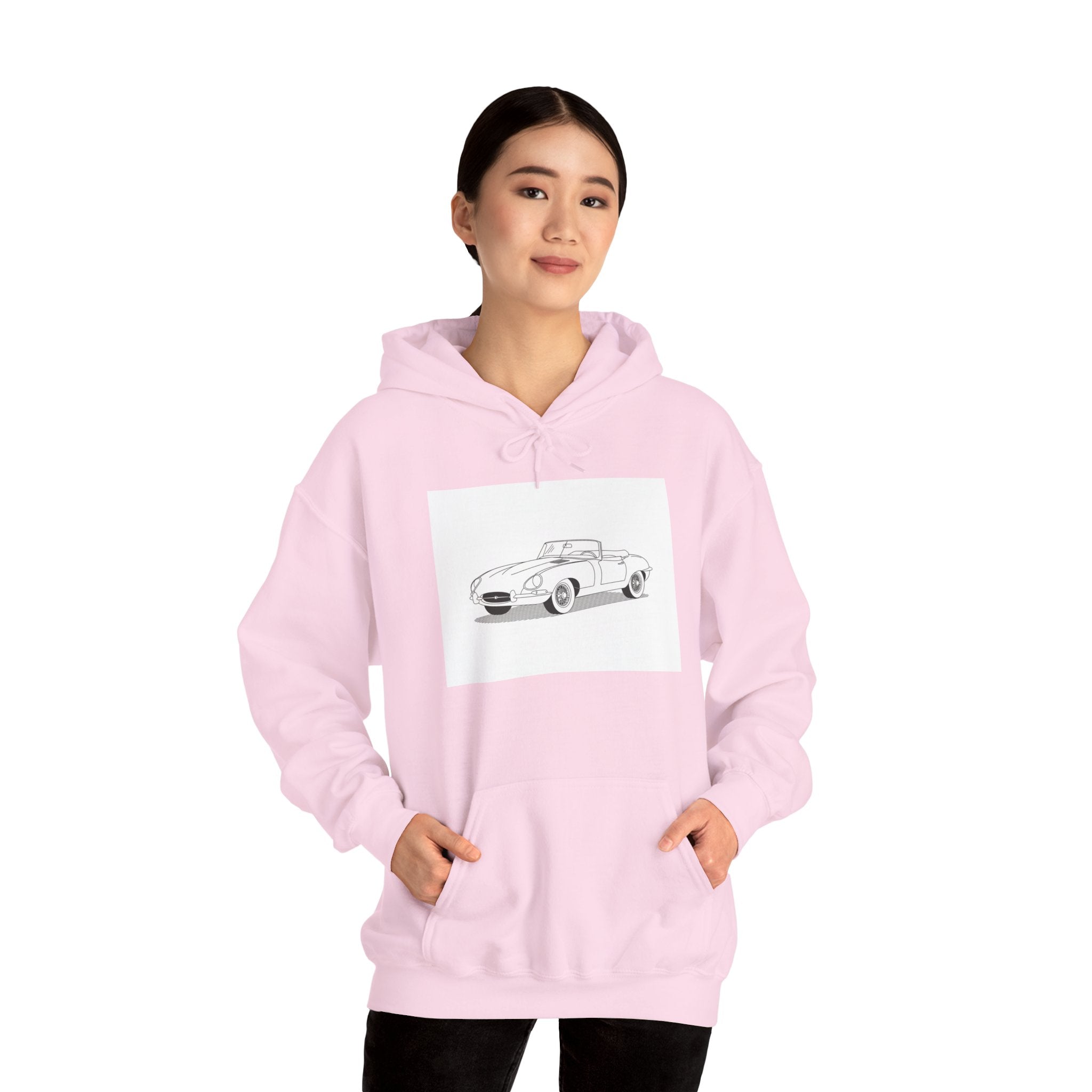 Jaguar E-Type Sweatshirt — Classic British Sports Car Hoodie
