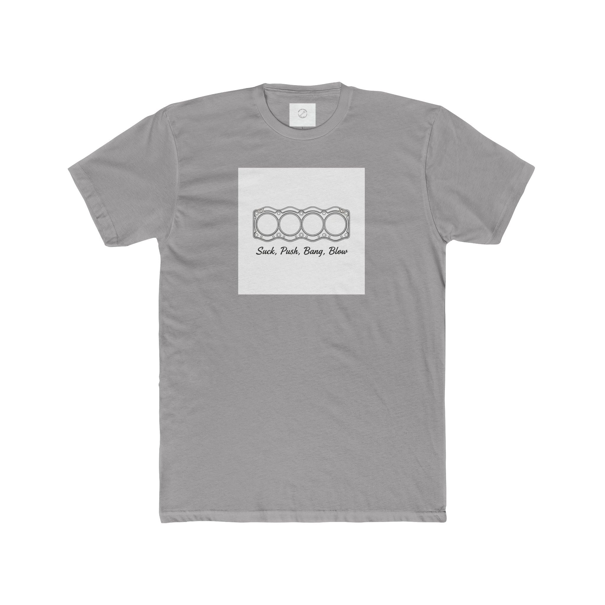 Classic Car Head Gasket Tee — "Suck Push Bang Blow"