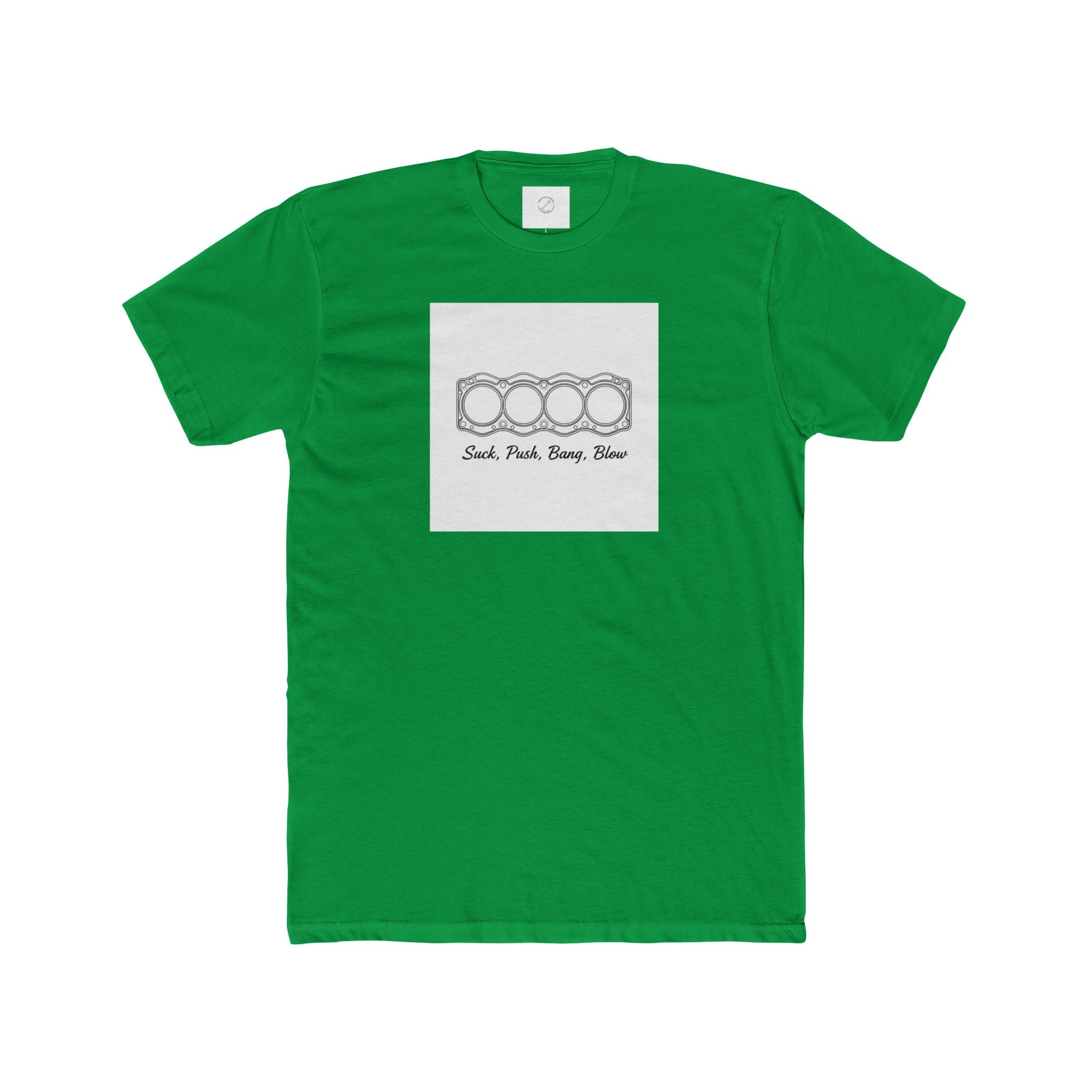 Classic Car Head Gasket Tee — "Suck Push Bang Blow"