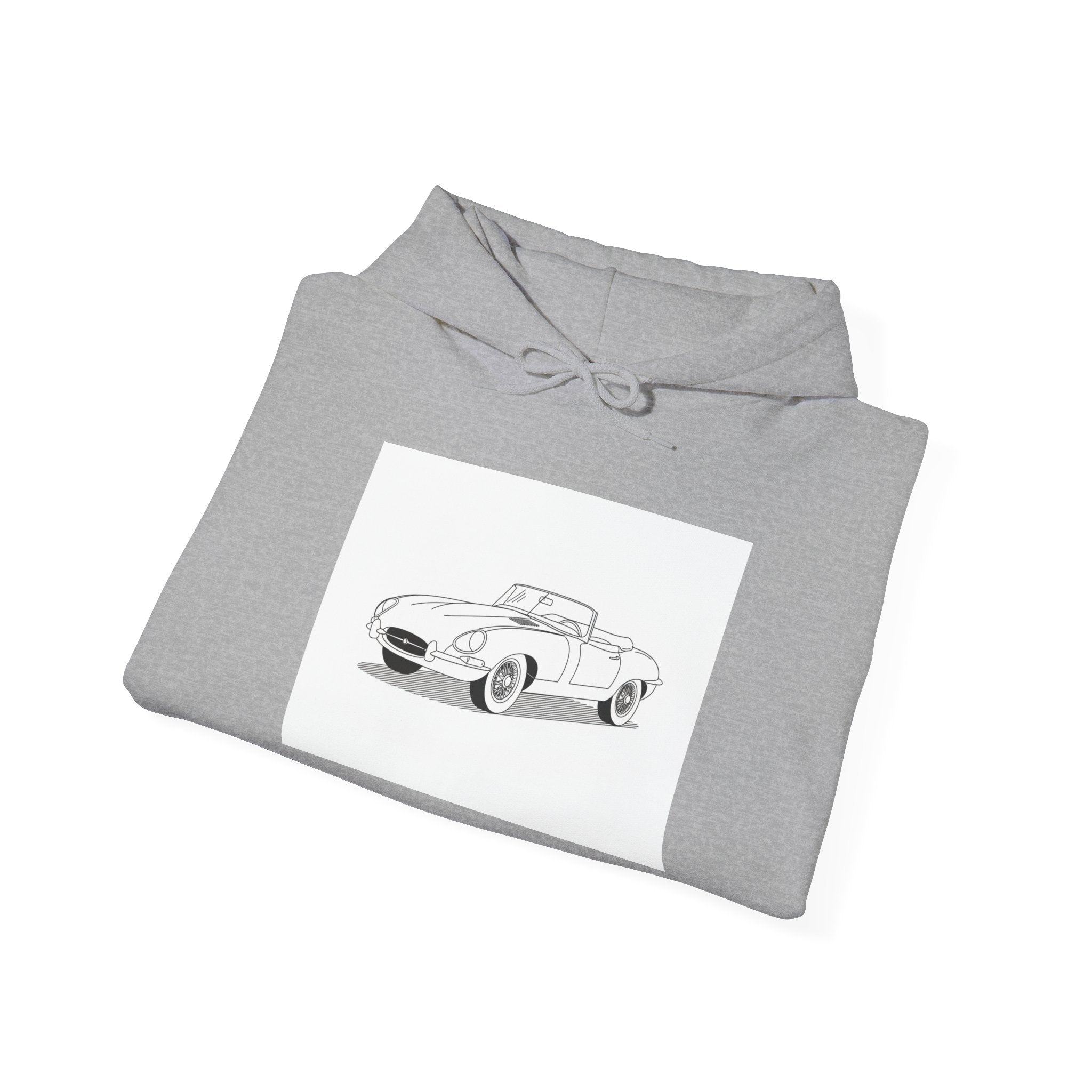 Jaguar E-Type Sweatshirt — Classic British Sports Car Hoodie