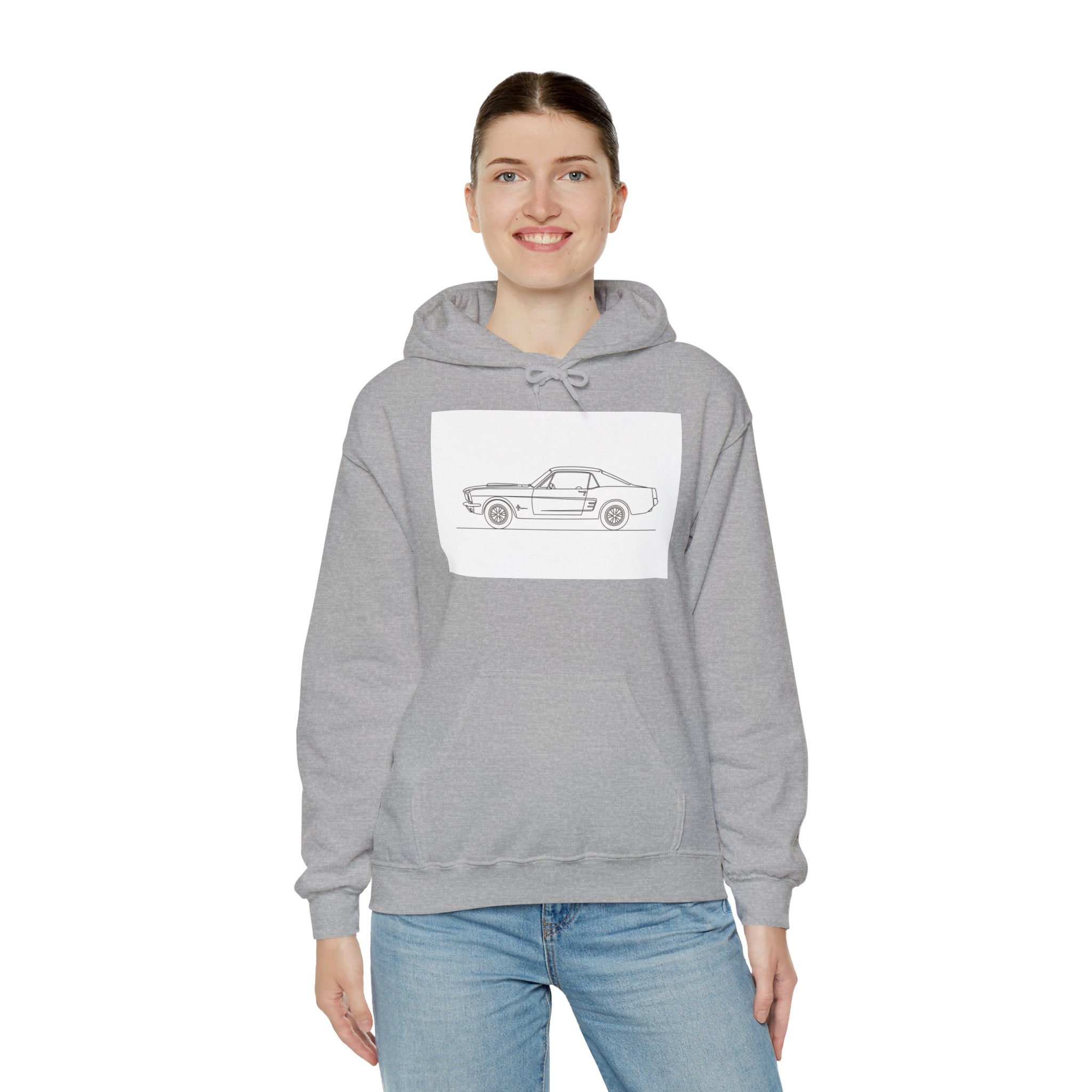 Classic 1960s Mustang Sweatshirt — America Muscle, Built for Raw Speed