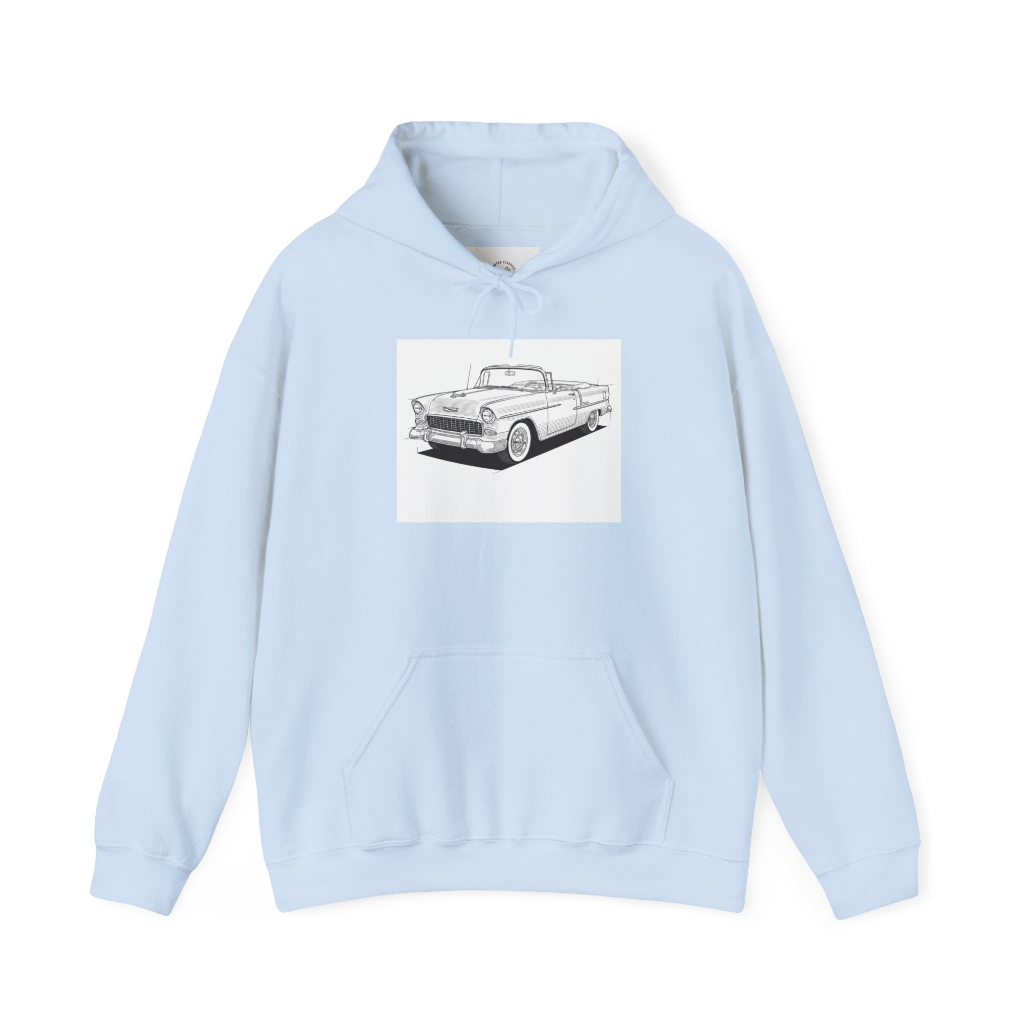 1955 Bel Air Classic Car Hoodie – Retro Chevy Sweatshirt for Vintage Car Lovers
