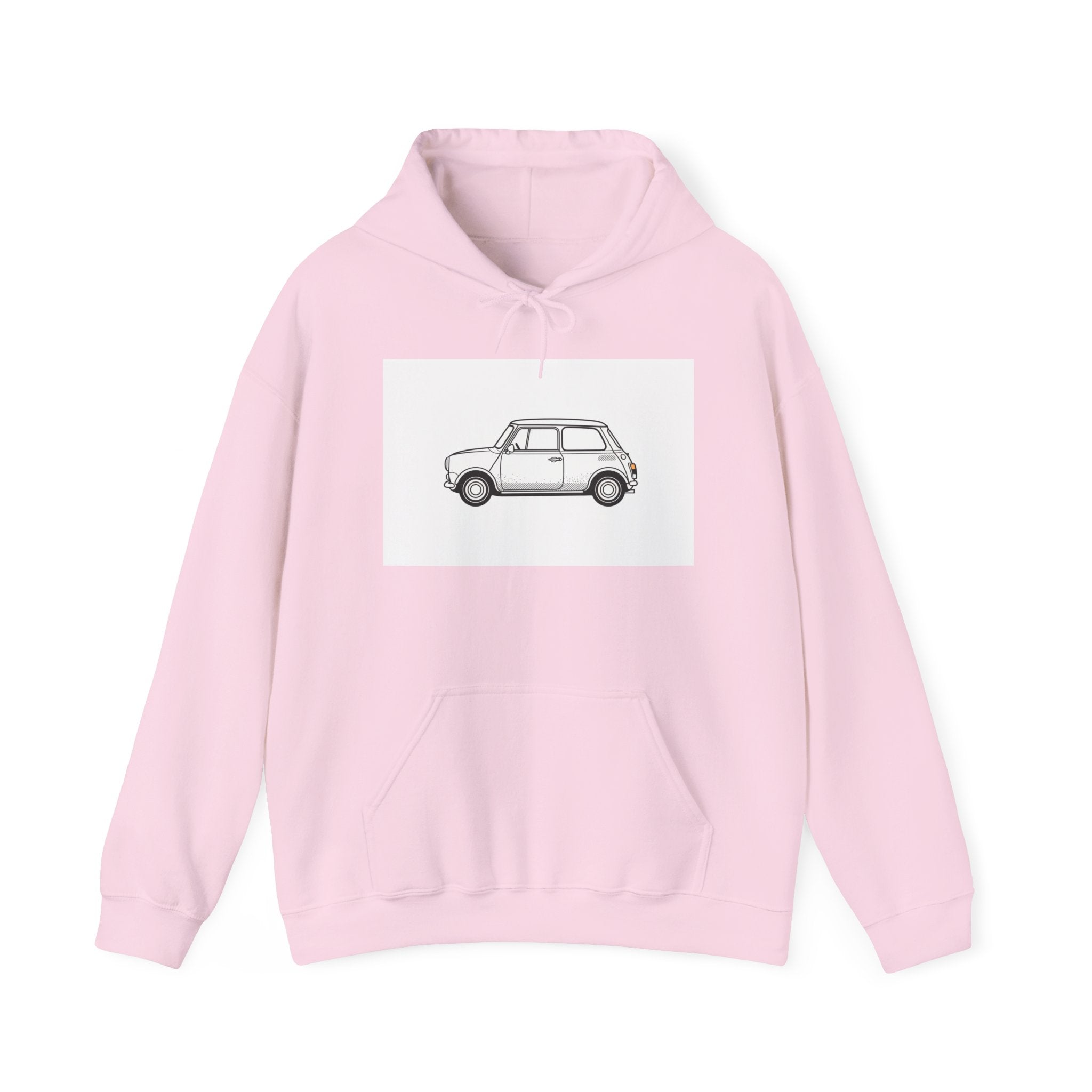 Retro Mini Cooper Hoodie — Classic Mini Car Sweatshirt for Enthusiasts
