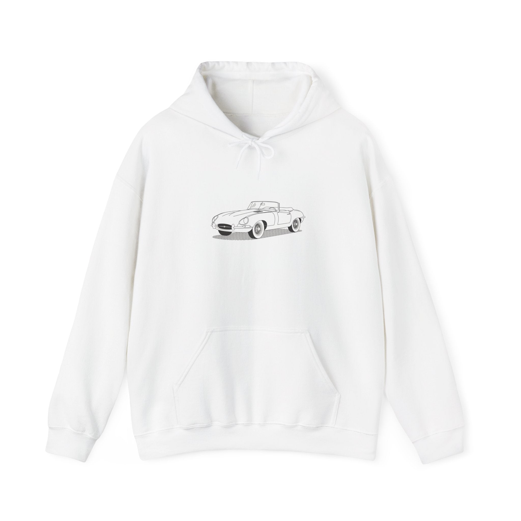 Jaguar E-Type Sweatshirt — Classic British Sports Car Hoodie