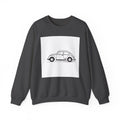 Volkswagen Beetle Outline Crewneck Sweatshirt — Classic Vintage Car Jumper